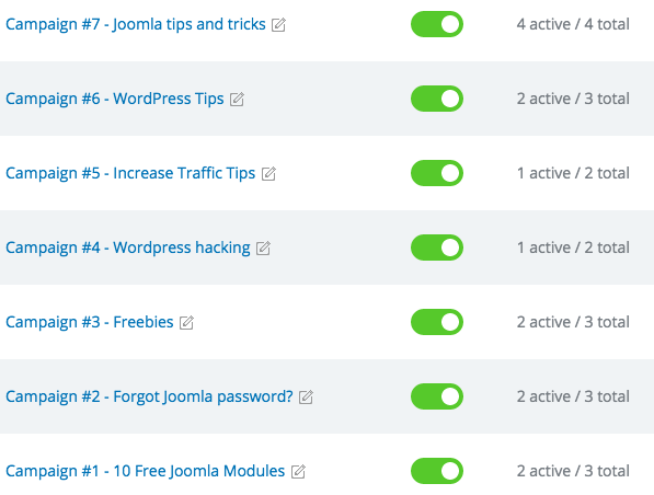 Various offers to appeal to different users