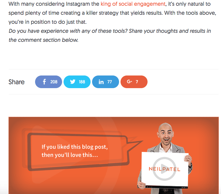 Neil Patel after article offer