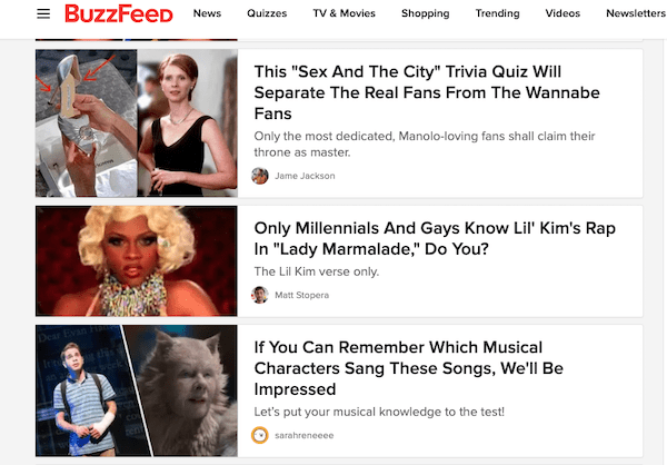 Another example of the irresistible headlines by BuzzFeed