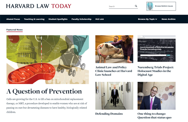 Harvard Law Today - Featured news WordPress blog