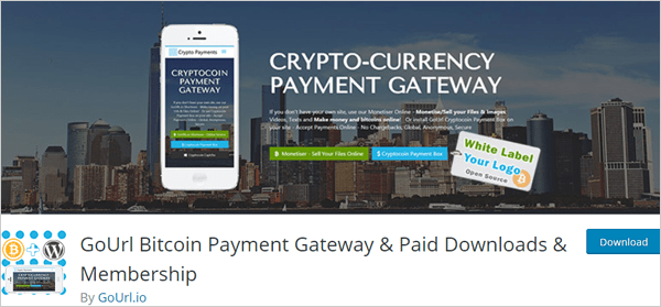 GoUrl Bitcoin Payment Gateway - WP Membership Plugin