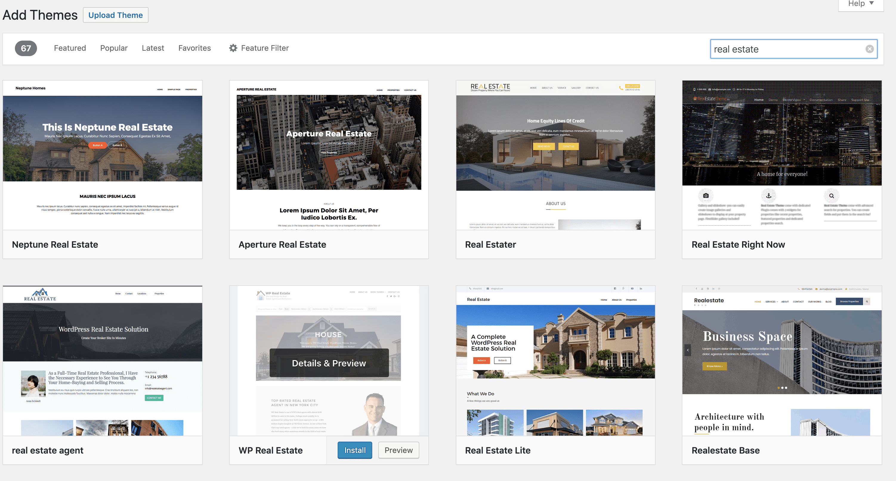 install your theme directly from the dashboard