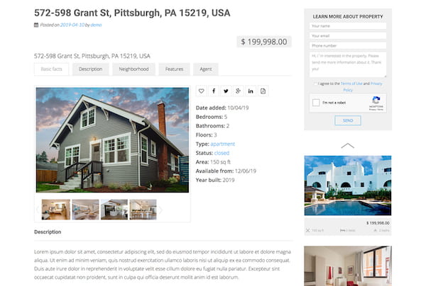 an example of a property page using this plugin