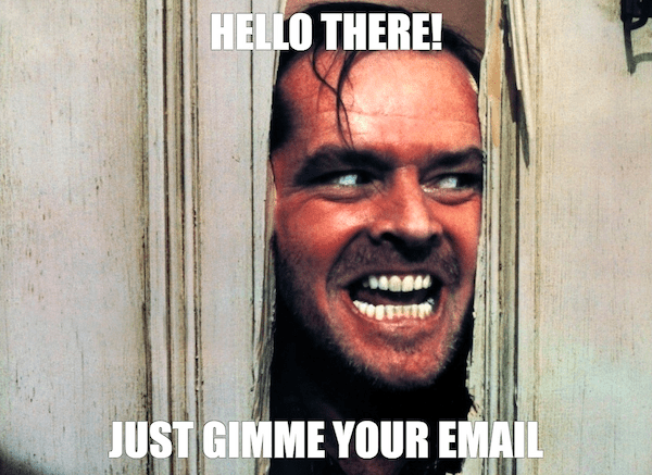 People don't appreciate unwanted pop ups