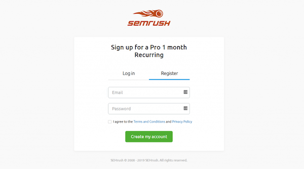 An example of using an offer in your sign up form
