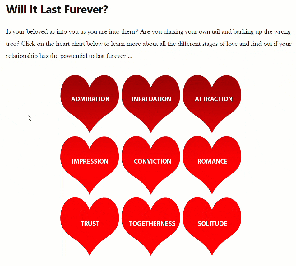 animated gif with example of clickable image sections