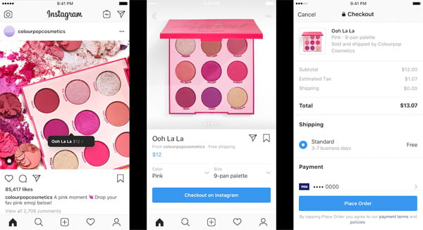 Instagram's new Checkout on Instagram eCommerce feature