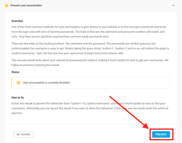defender can help with preventing user numeration