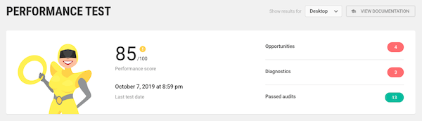 Take your site for a test run first