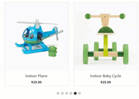 Product slider animated gif