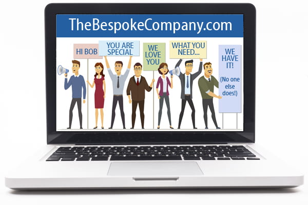 Laptop screen with illustration of a group of people holding signs.