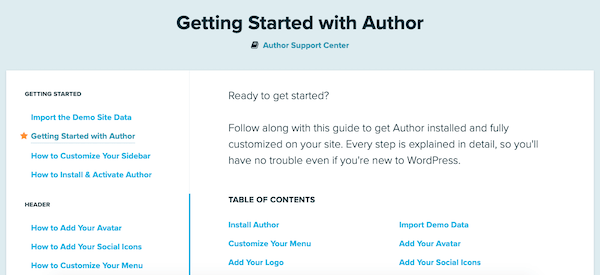 The getting started run through is a handy feature