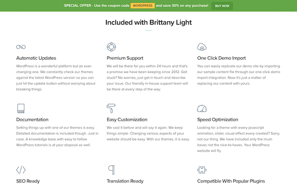 This theme comes with plenty of features and offers 24/7 support