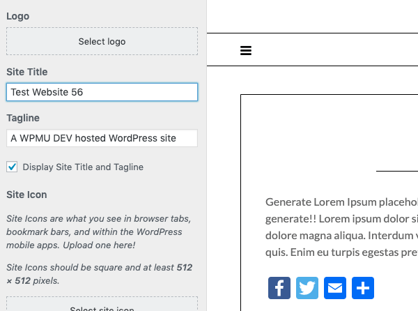 You can easily adjust your side menu options