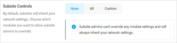Branda subsite controls off