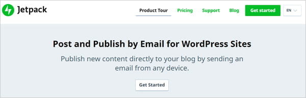 Jetpack post by email