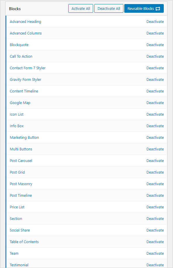 Ultimate Addons For Gutenberg