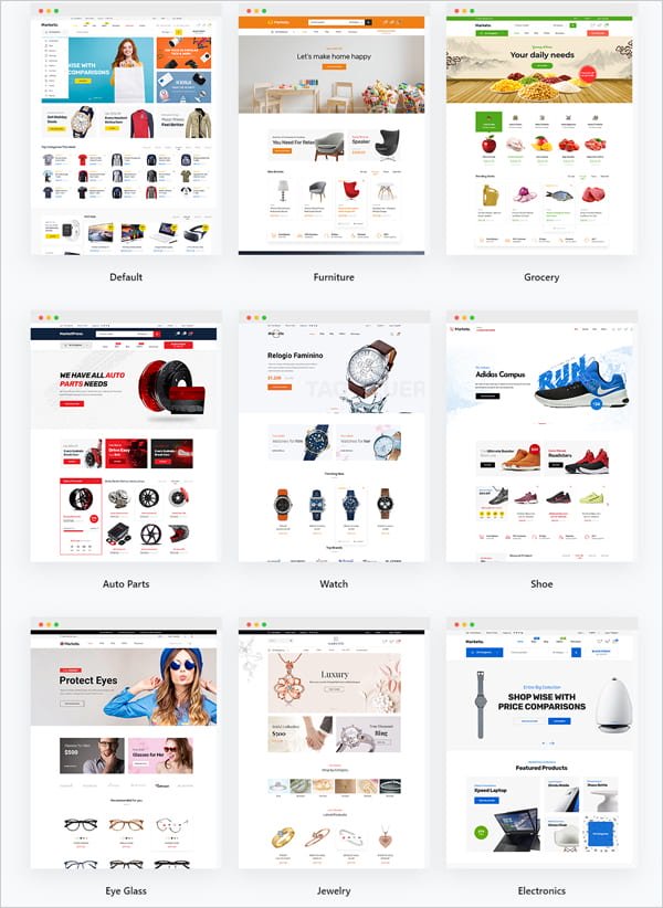eCommerce Theme Gallery