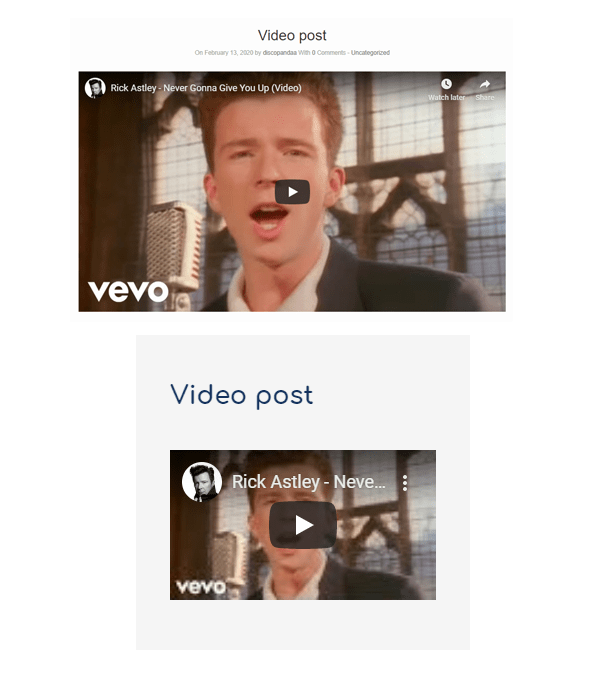 Example of a video post in arcanum and origami