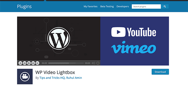 WP Video Lightbox download.