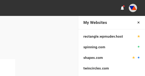 The Hub sidebar view.