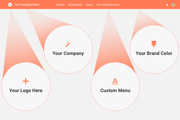 White labeled Hub mockup.