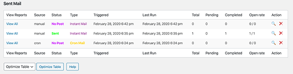 Gogiplus email report.