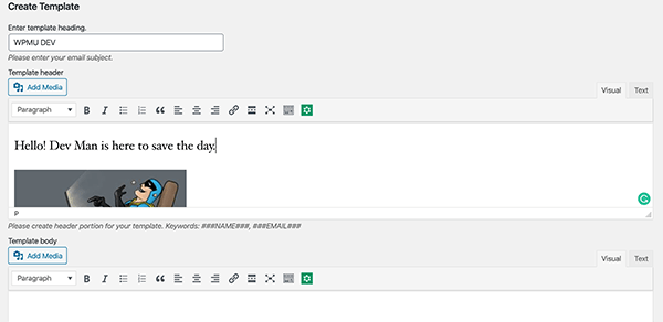 Gogiplus mail template custom.