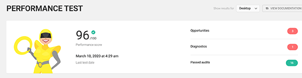 Hummingbird test results.