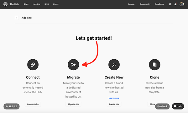 Migrating in the Hub.