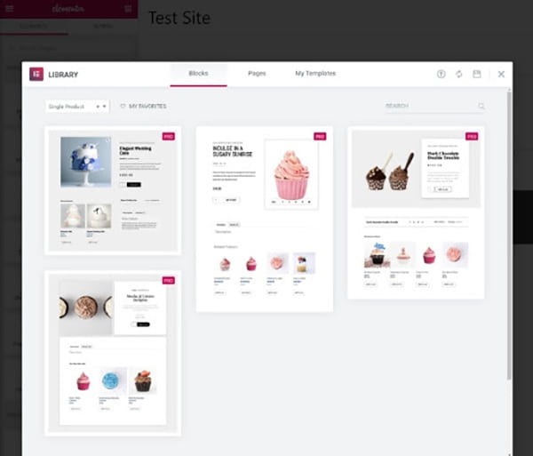 Single products page.