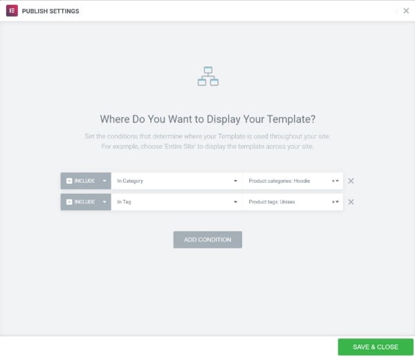 Where to display a product.