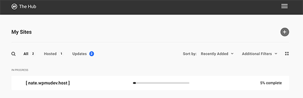 Status of migration.