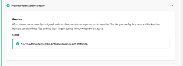 Prevent information disclosure.