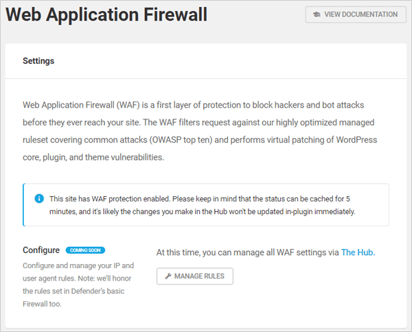 Defender Web Application Firewall