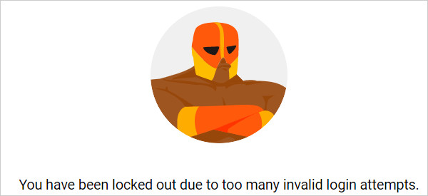 Customizable login lockout message.
