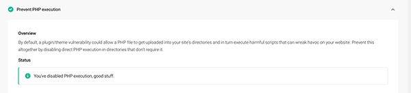Resolved Prevent PHP Execution.