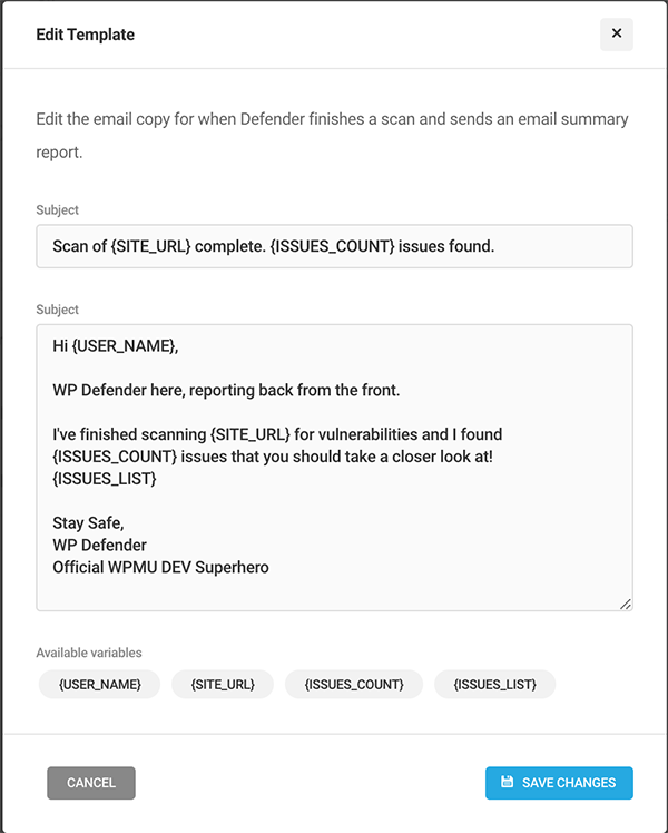 Email template that can be edited however you’d like.
