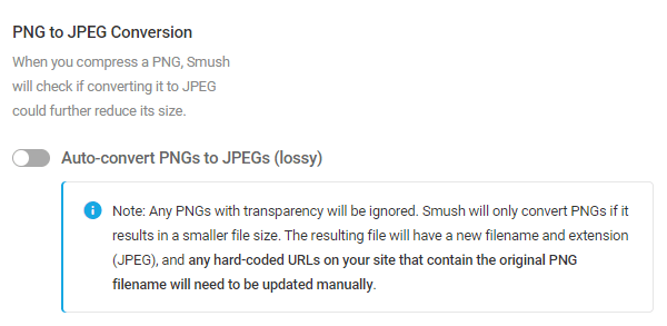 Screenshot of the png to jpeg button