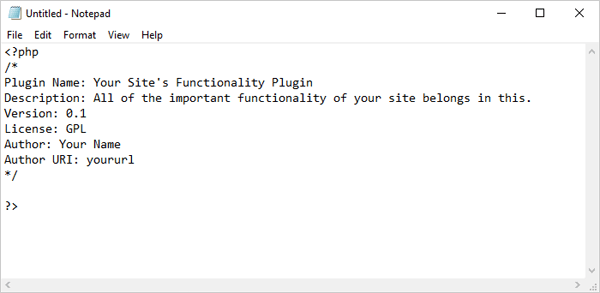 Sample Functionality plugin.
