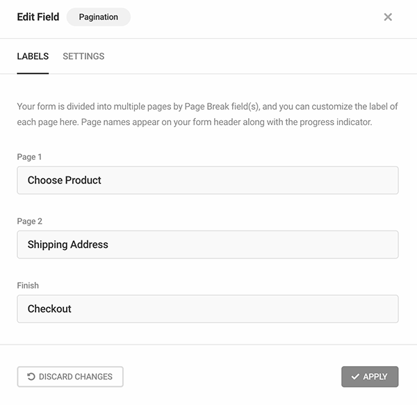 A look at the pagination set up.