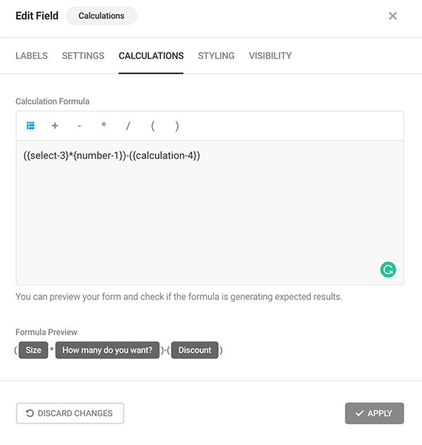 Base price calculation.