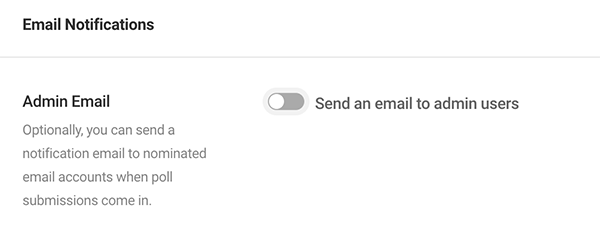 Where you can set it to send an email to admin users.