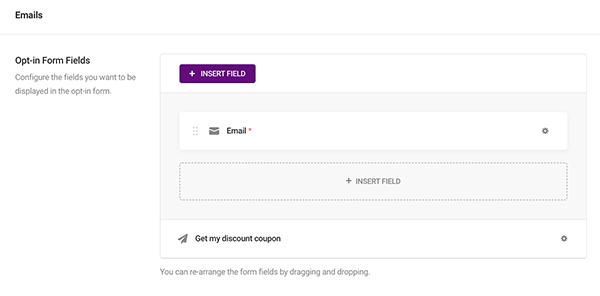 Where the email area of Hustle is located.