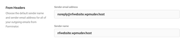 The form headers area.