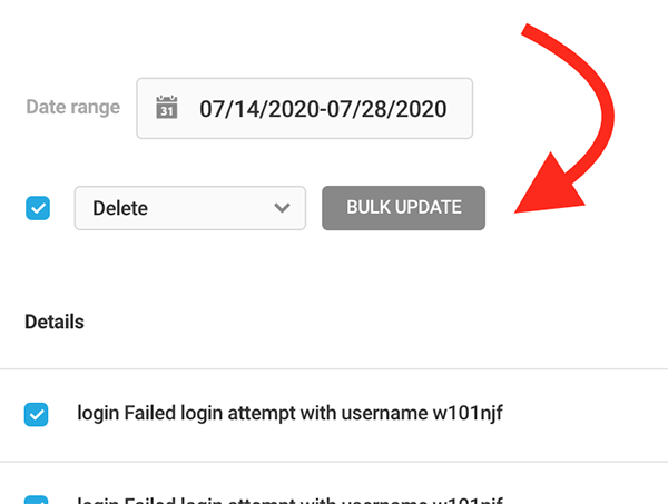 Where to bulk update IP lockout details.
