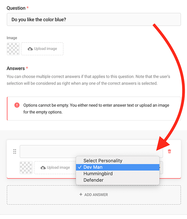 The personality question.