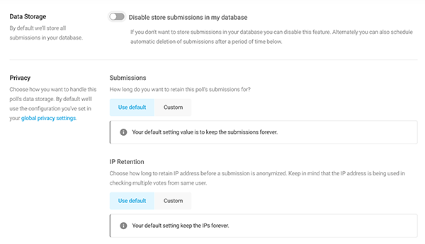 The data storage and privacy area.