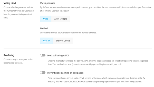 Where you limit voting limits.