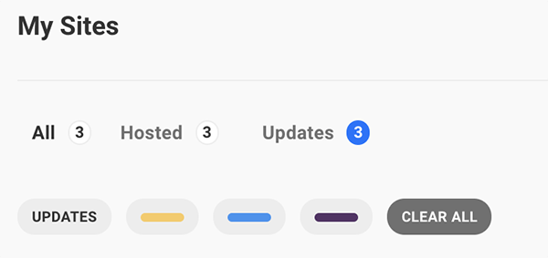 The clear all button.